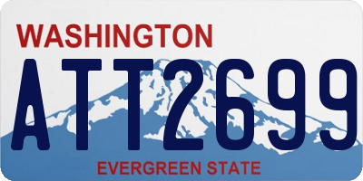 WA license plate ATT2699