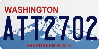 WA license plate ATT2702
