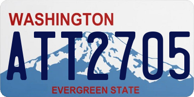 WA license plate ATT2705
