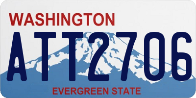 WA license plate ATT2706