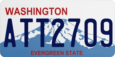 WA license plate ATT2709