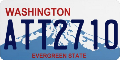 WA license plate ATT2710