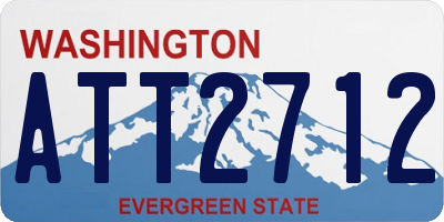 WA license plate ATT2712
