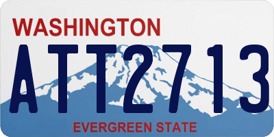WA license plate ATT2713
