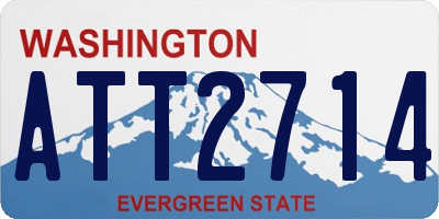 WA license plate ATT2714