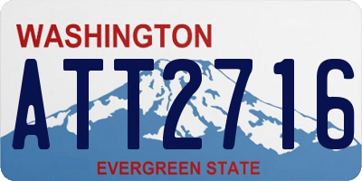 WA license plate ATT2716