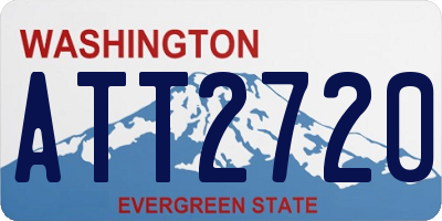 WA license plate ATT2720