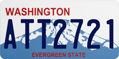 WA license plate ATT2721