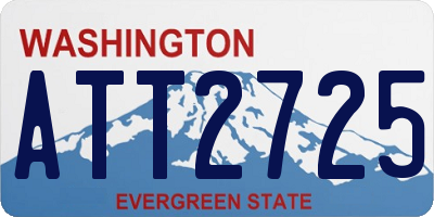 WA license plate ATT2725
