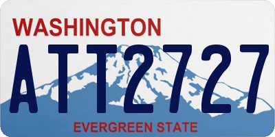 WA license plate ATT2727