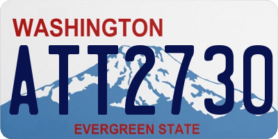 WA license plate ATT2730