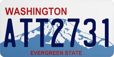 WA license plate ATT2731