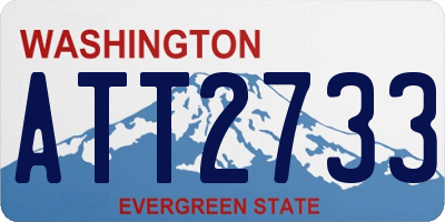 WA license plate ATT2733