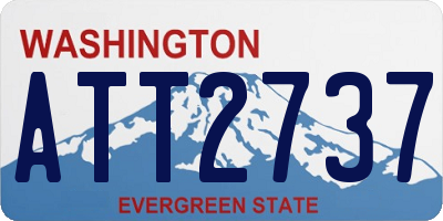 WA license plate ATT2737