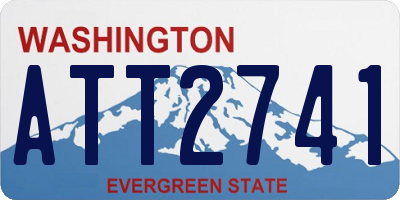 WA license plate ATT2741