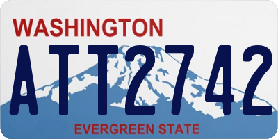 WA license plate ATT2742