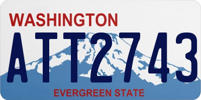 WA license plate ATT2743