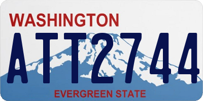 WA license plate ATT2744