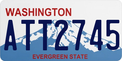 WA license plate ATT2745