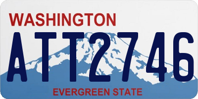 WA license plate ATT2746