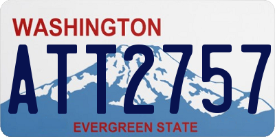 WA license plate ATT2757