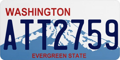 WA license plate ATT2759