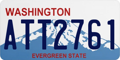WA license plate ATT2761