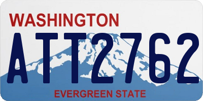WA license plate ATT2762