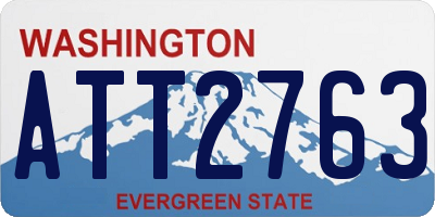WA license plate ATT2763