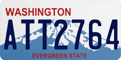WA license plate ATT2764