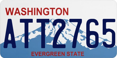 WA license plate ATT2765