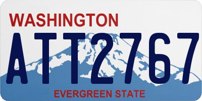 WA license plate ATT2767