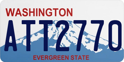 WA license plate ATT2770