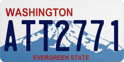WA license plate ATT2771