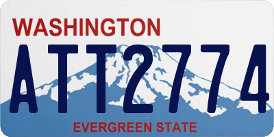 WA license plate ATT2774