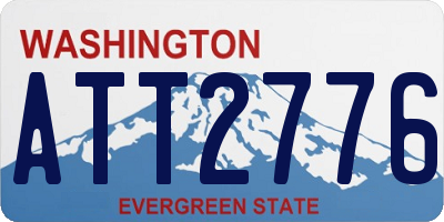WA license plate ATT2776