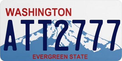 WA license plate ATT2777