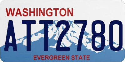 WA license plate ATT2780