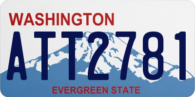 WA license plate ATT2781