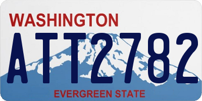 WA license plate ATT2782