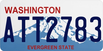 WA license plate ATT2783