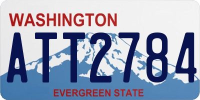 WA license plate ATT2784