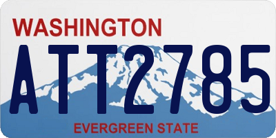 WA license plate ATT2785