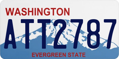 WA license plate ATT2787