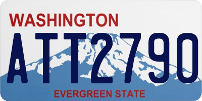 WA license plate ATT2790