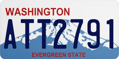 WA license plate ATT2791