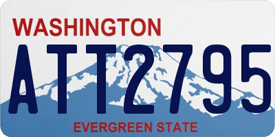WA license plate ATT2795