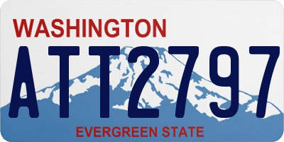 WA license plate ATT2797