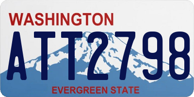 WA license plate ATT2798