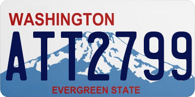 WA license plate ATT2799